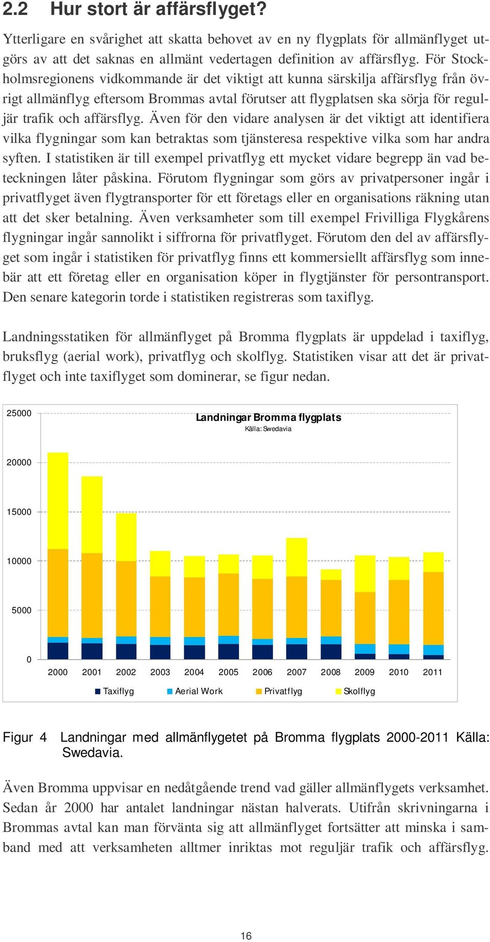 Även för den vidare analysen är det viktigt att identifiera vilka flygningar som kan betraktas som tjänsteresa respektive vilka som har andra syften.