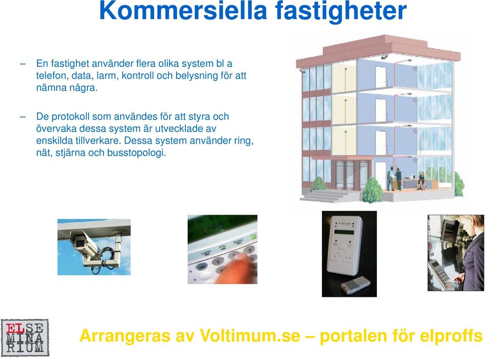 De protokoll som användes för att styra och övervaka dessa system är