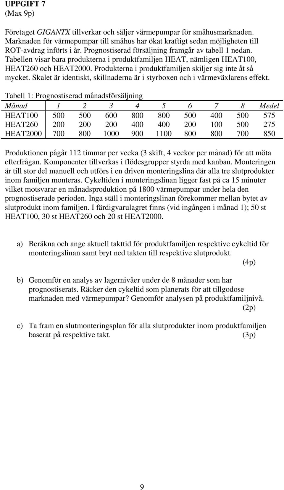 Produkterna i produktfamiljen skiljer sig inte åt så mycket. Skalet är identiskt, skillnaderna är i styrboxen och i värmeväxlarens effekt.