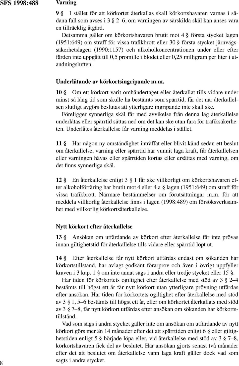 under eller efter färden inte uppgått till 0,5 promi