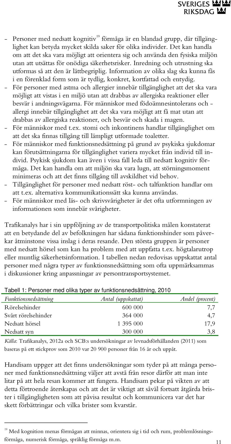 Inredning och utrustning ska utformas så att den är lättbegriplig. Information av olika slag ska kunna fås i en förenklad form som är tydlig, konkret, kortfattad och entydig.