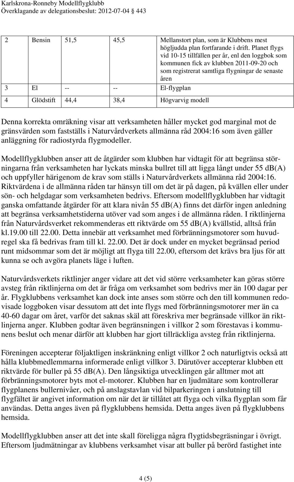 Högvarvig modell Denna korrekta omräkning visar att verksamheten håller mycket god marginal mot de gränsvärden som fastställs i Naturvårdverkets allmänna råd 2004:16 som även gäller anläggning för