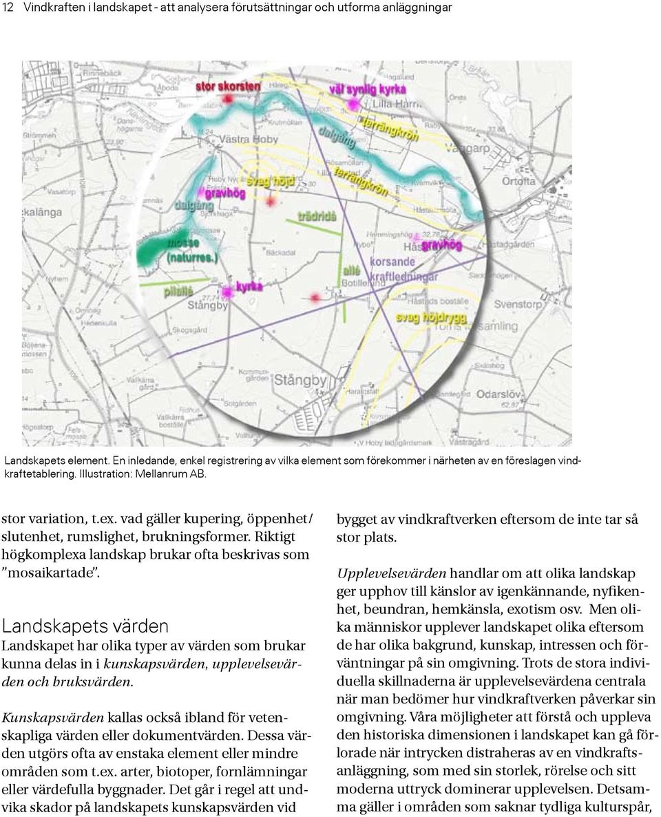 vad gäller kupering, öppenhet/ slutenhet, rumslighet, brukningsformer. Riktigt högkomplexa landskap brukar ofta beskrivas som mosaikartade.