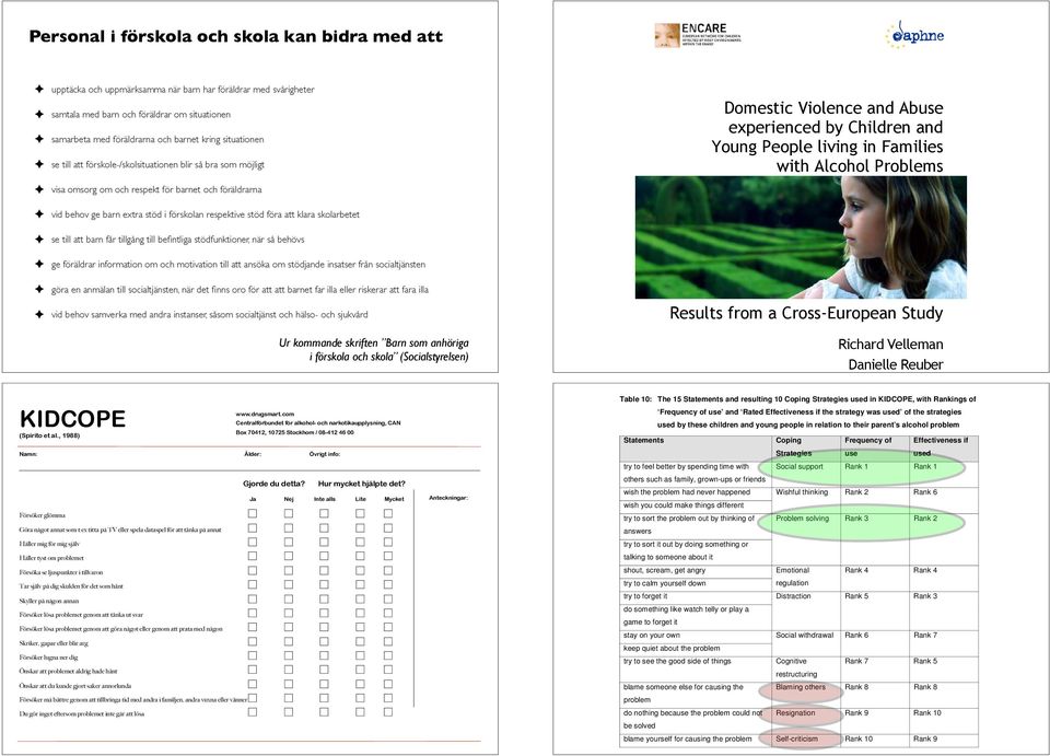 klara skolarbetet se till att barn får tillgång till befintliga stödfunktioner, när så behövs ge föräldrar information om och motivation till att ansöka om stödjande insatser från socialtjänsten göra