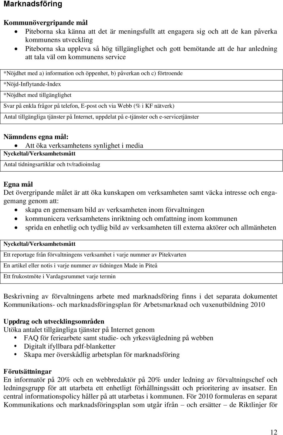 enkla frågor på telefon, E-post och via Webb (% i KF nätverk) Antal tillgängliga tjänster på Internet, uppdelat på e-tjänster och e-servicetjänster Nämndens egna mål: Att öka verksamhetens synlighet