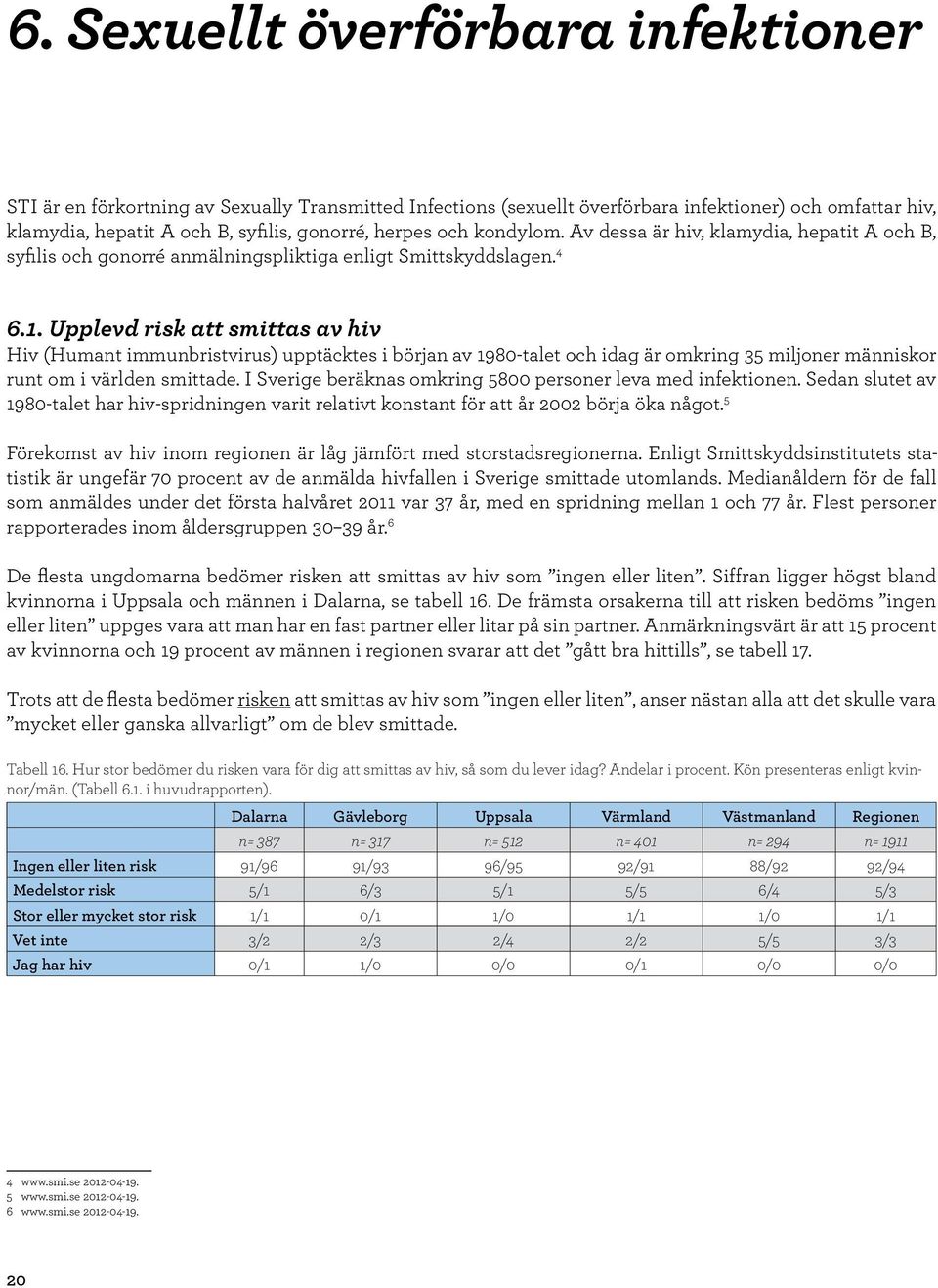 Upplevd risk att smittas av hiv Hiv (Humant immunbristvirus) upptäcktes i början av 1980-talet och idag är omkring 35 miljoner människor runt om i världen smittade.