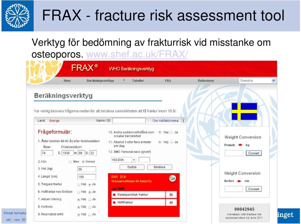 bedömning av frakturrisk vid