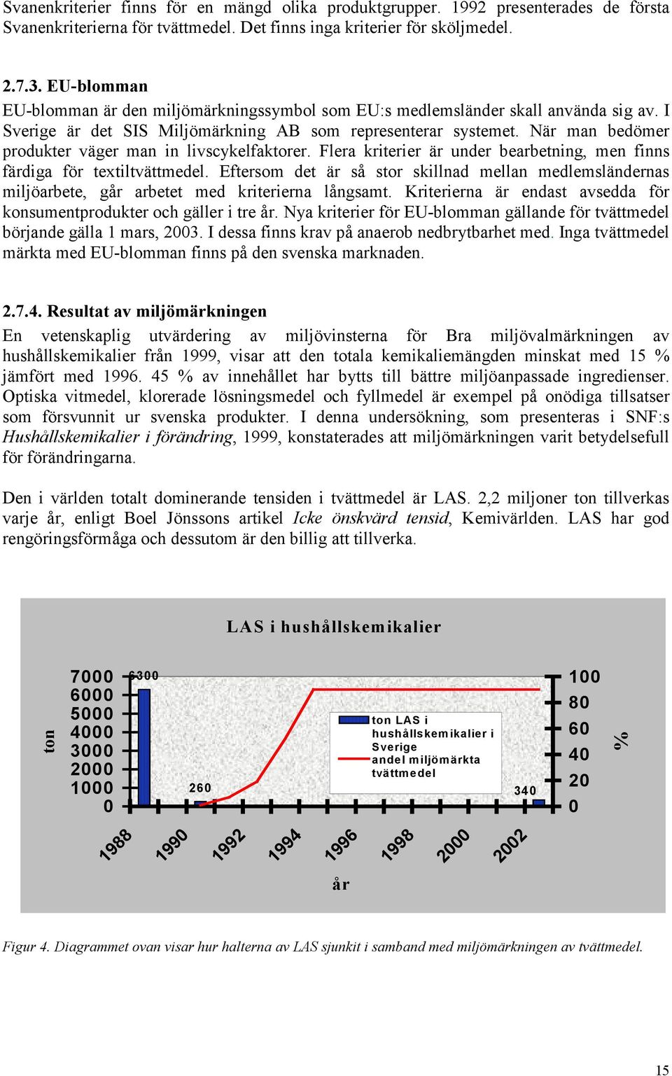 När man bedömer produkter väger man in livscykelfaktorer. Flera kriterier är under bearbetning, men finns färdiga för textiltvättmedel.