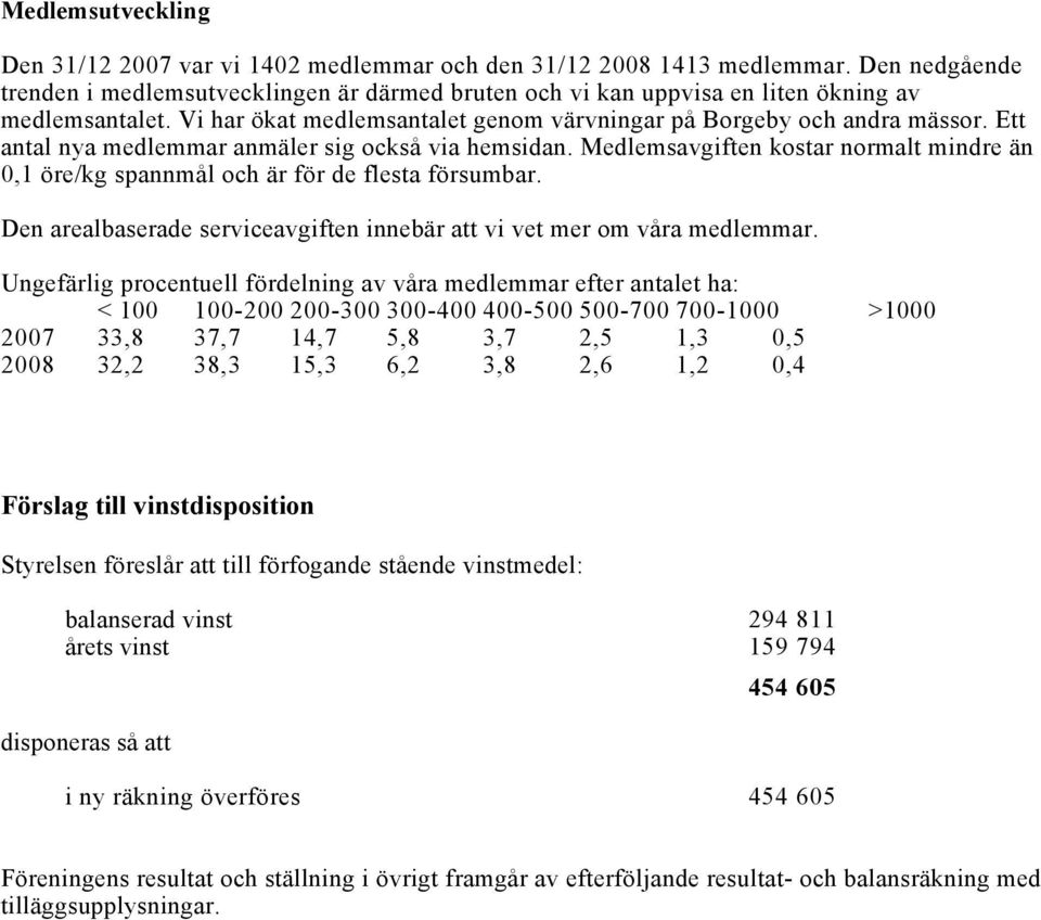 Ett antal nya medlemmar anmäler sig också via hemsidan. Medlemsavgiften kostar normalt mindre än 0,1 öre/kg spannmål och är för de flesta försumbar.