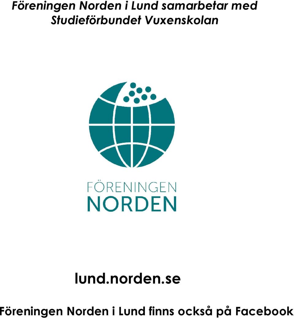 Vuxenskolan lund.norden.