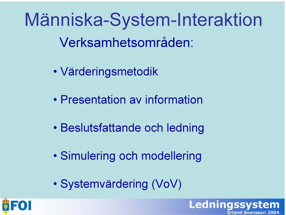 Presentation av information