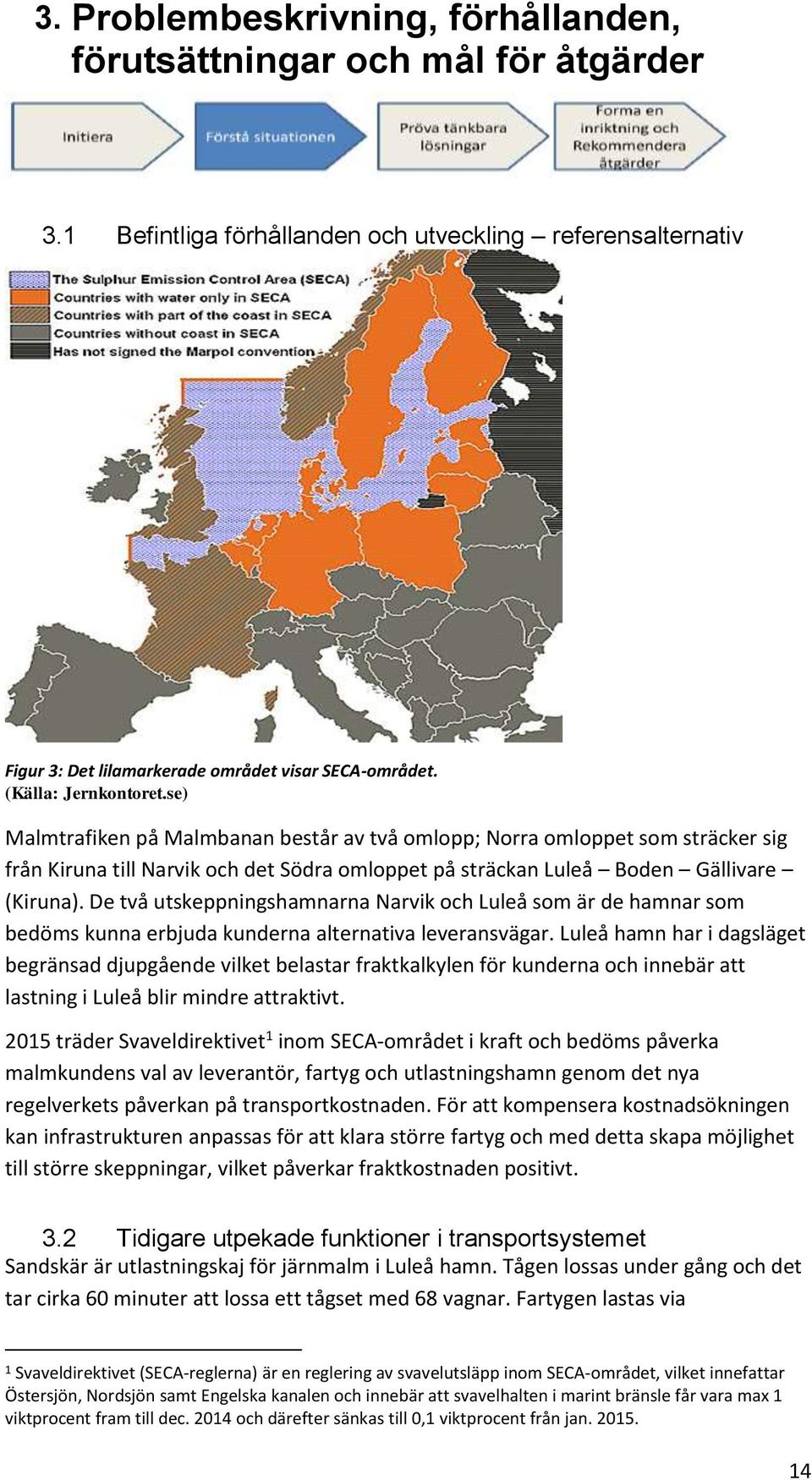 De två utskeppningshamnarna Narvik och Luleå som är de hamnar som bedöms kunna erbjuda kunderna alternativa leveransvägar.