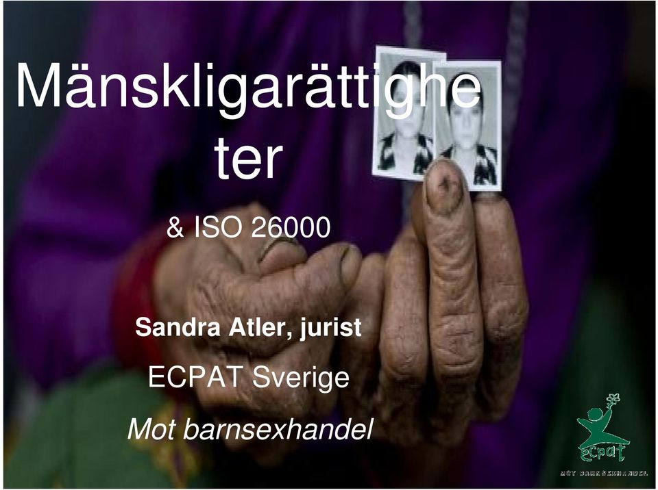 Atler, jurist ECPAT
