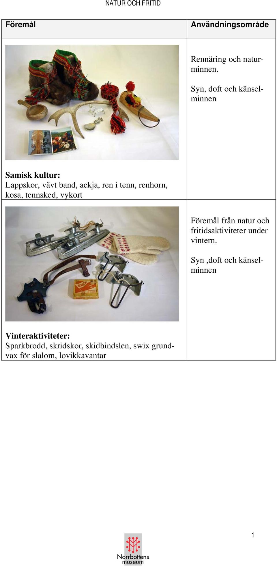 renhorn, kosa, tennsked, vykort Föremål från natur och fritidsaktiviteter under