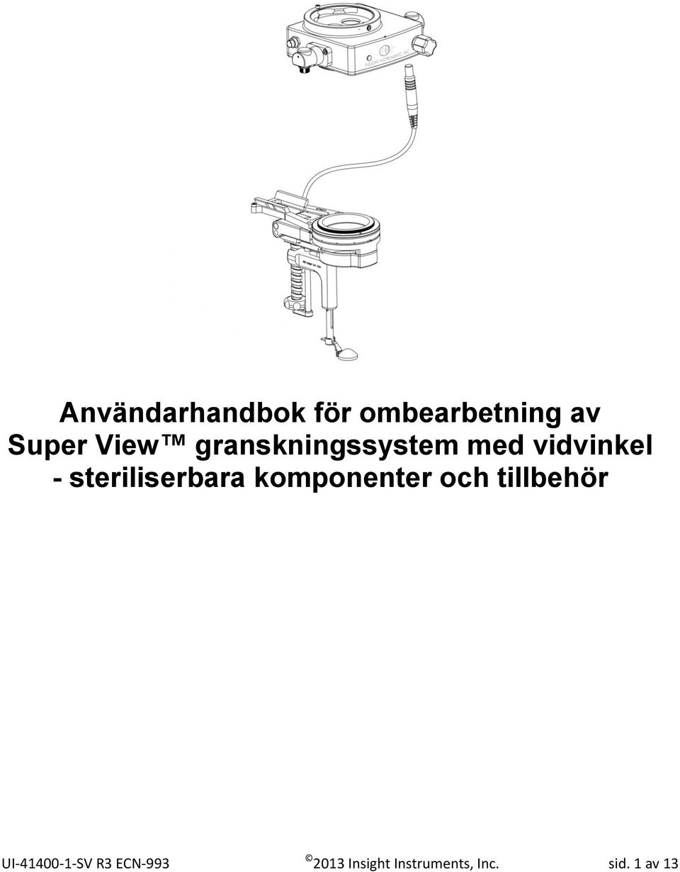 vidvinkel - steriliserbara komponenter