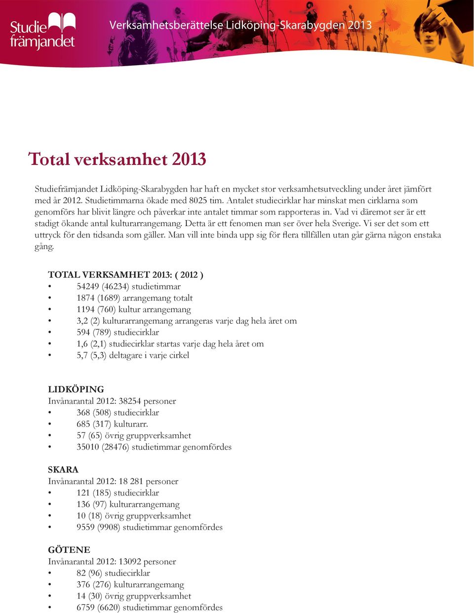 Detta är ett fenomen man ser över hela Sverige. Vi ser det som ett uttryck för den tidsanda som gäller. Man vill inte binda upp sig för flera tillfällen utan går gärna någon enstaka gång.