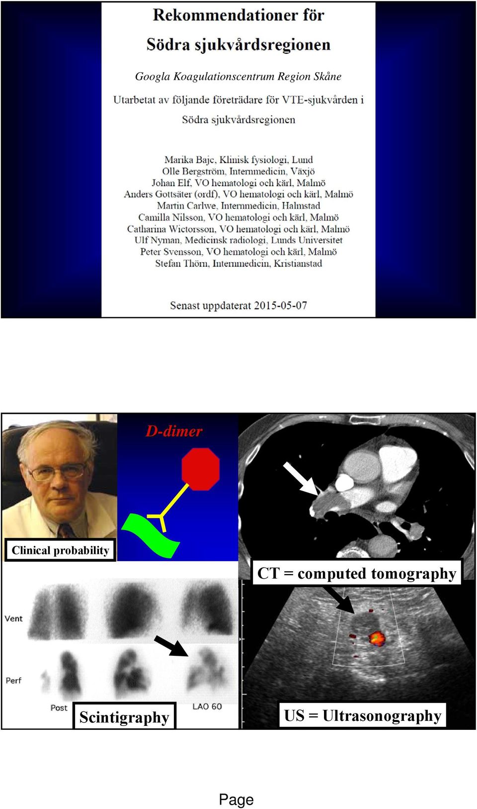 probability CT = computed