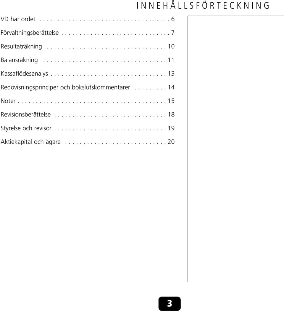 ............................... 13 Redovisningsprinciper och bokslutskommentarer......... 14 Noter......................................... 15 Revisionsberättelse.