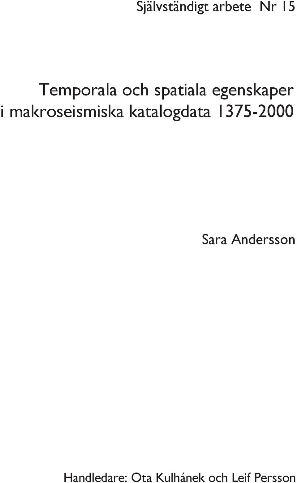 makroseismiska katalogdata 1375-2000