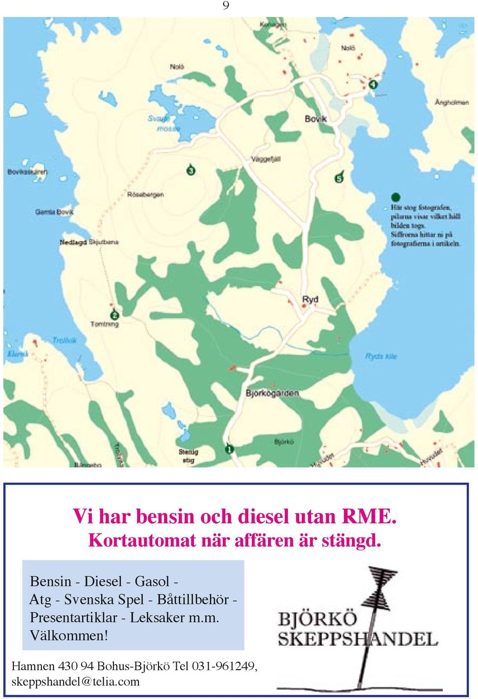 Bensin - Diesel - Gasol - Atg - Svenska Spel - Båttillbehör