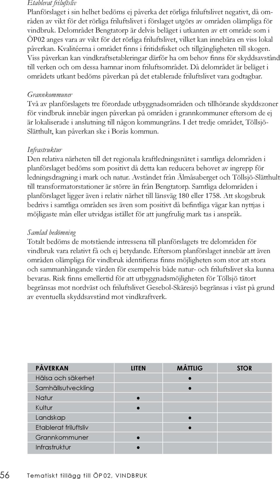 Kvalitéerna i området finns i fritidsfisket och tillgängligheten till skogen.