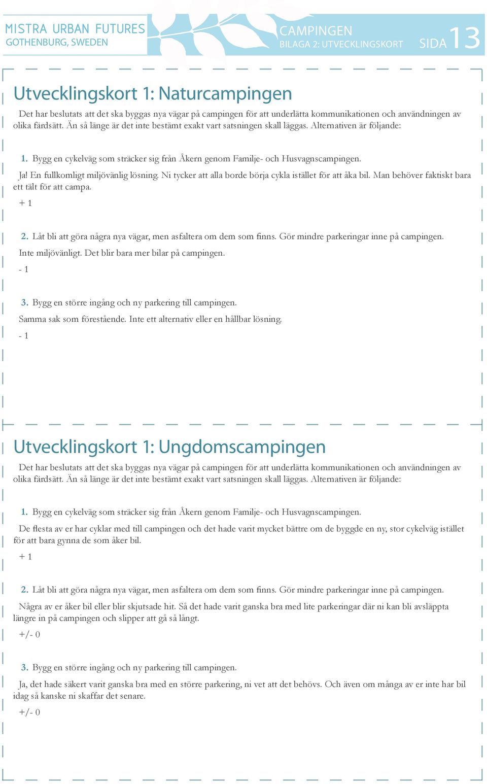 Ja! En fullkomligt miljövänlig lösning. Ni tycker att alla borde börja cykla istället för att åka bil. Man behöver faktiskt bara ett tält för att campa. + 1 2.