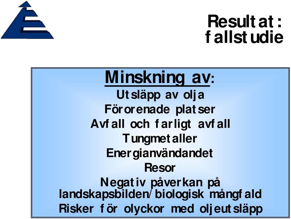 Tungmetaller Energianvändandet Resor Negativ påverkan