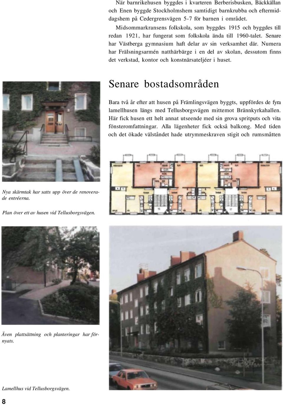 Numera har Frälsningsarmén natthärbärge i en del av skolan, dessutom finns det verkstad, kontor och konstnärsateljéer i huset.