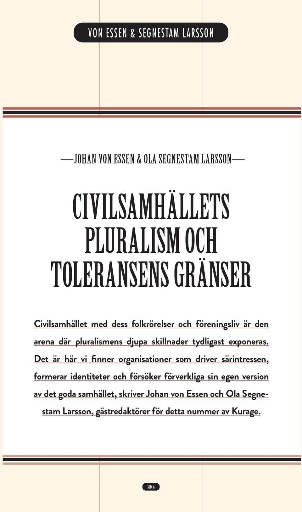 Det är här vi finner organisationer som driver särintressen, formerar identiteter och försöker förverkliga sin