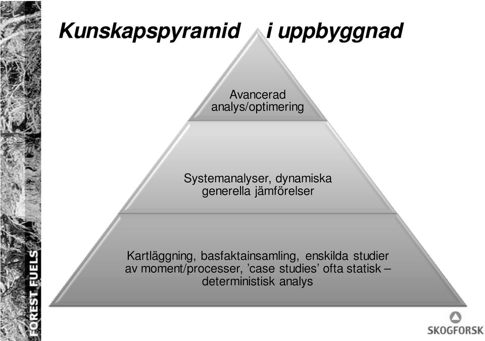 jämförelser Kartläggning, basfaktainsamling, enskilda