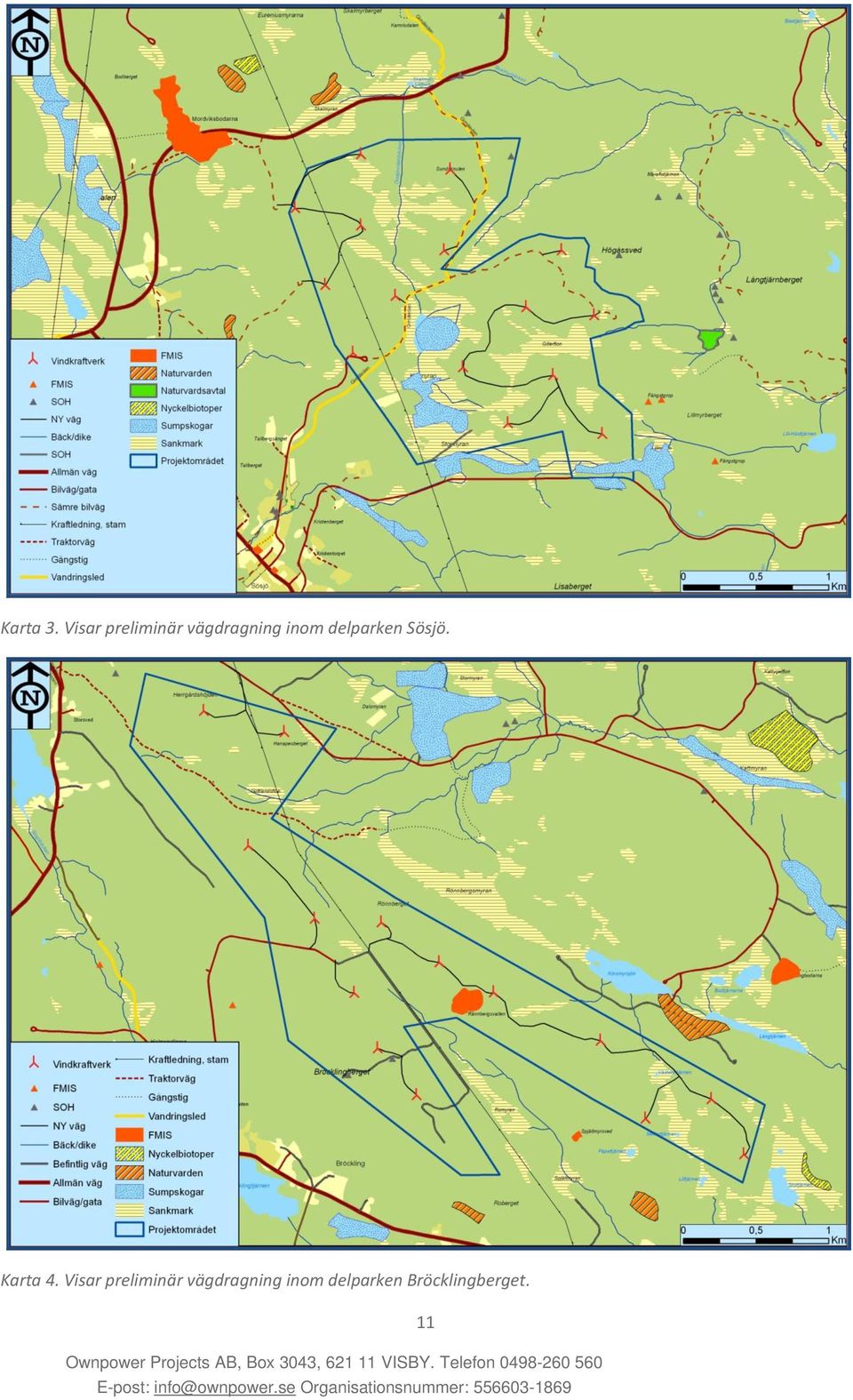 inom delparken Sösjö. Karta 4.