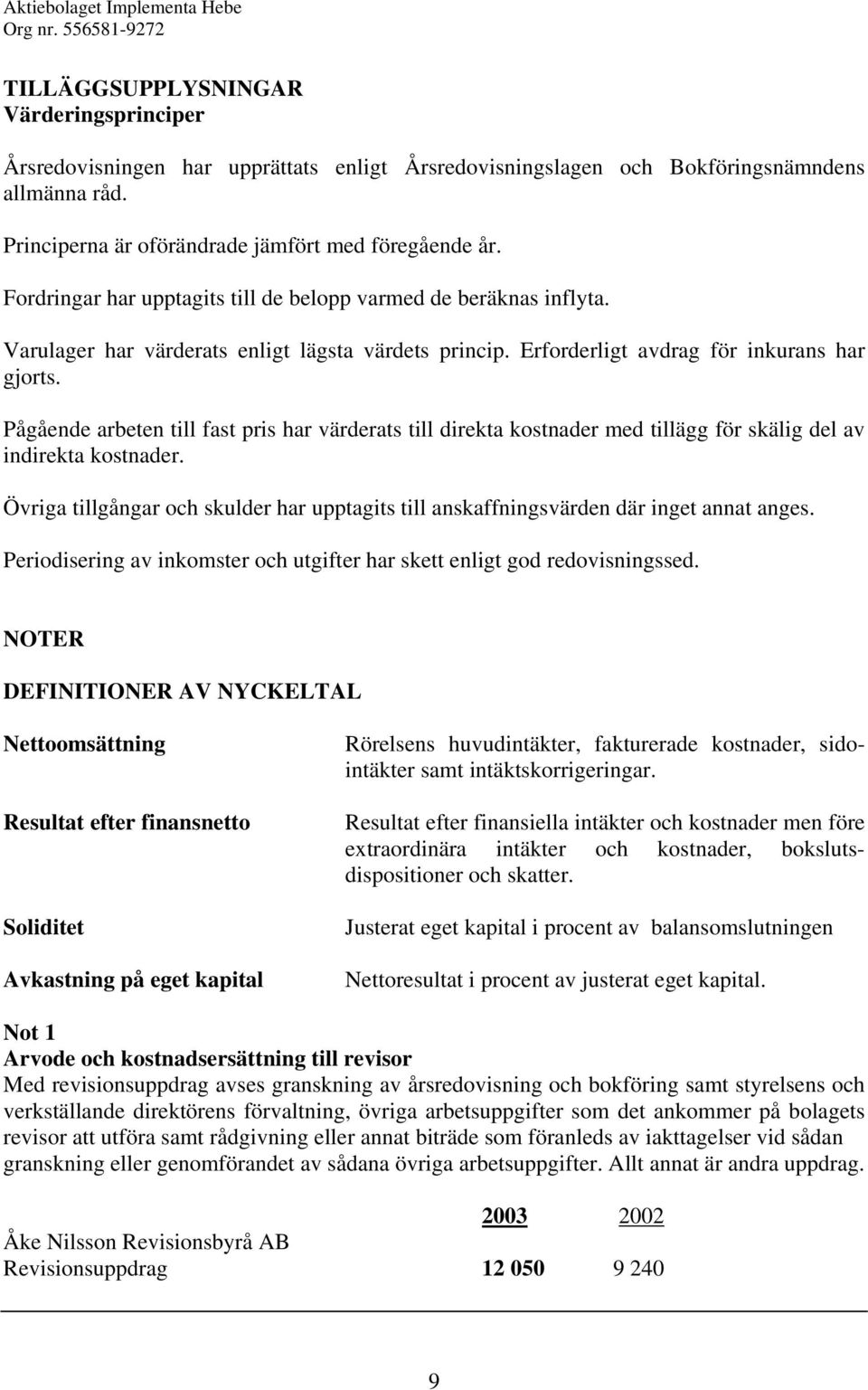 Pågående arbeten till fast pris har värderats till direkta kostnader med tillägg för skälig del av indirekta kostnader.