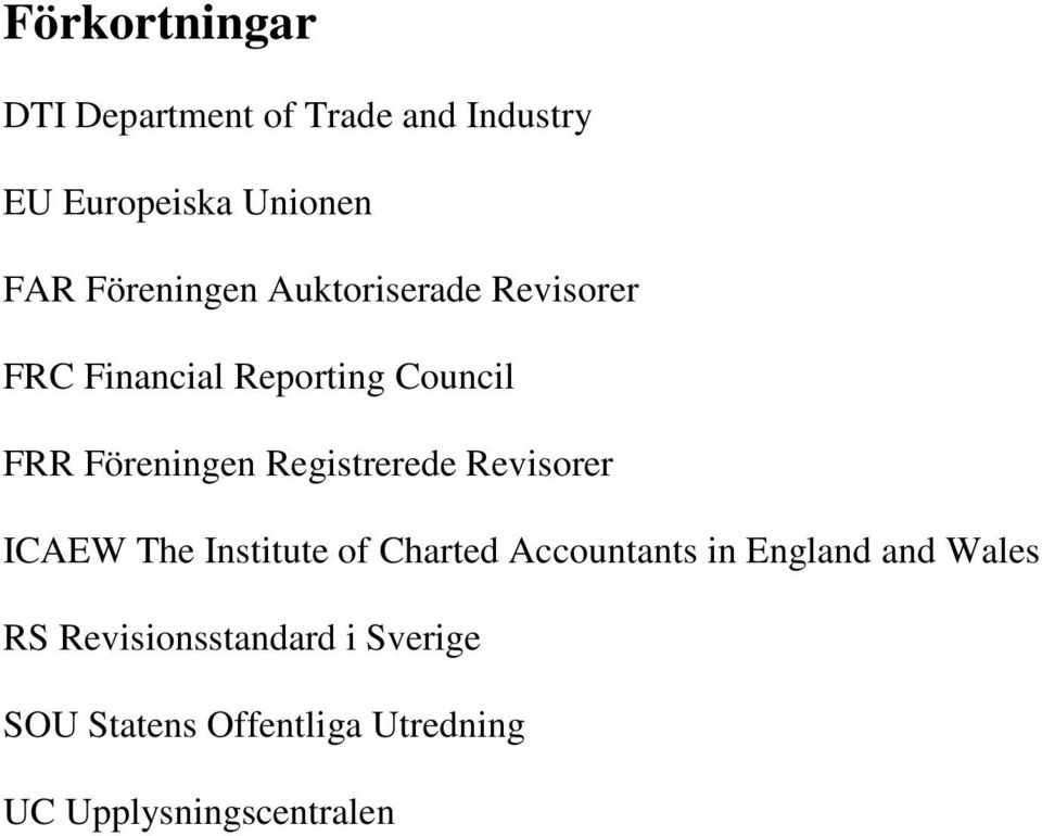 Registrerede Revisorer ICAEW The Institute of Charted Accountants in England and