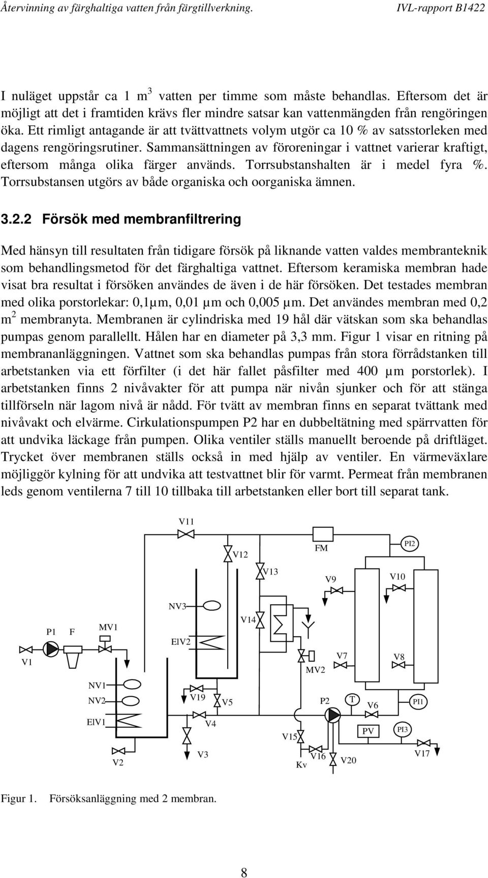 Sammansättningen av föroreningar i vattnet varierar kraftigt, eftersom många olika färger används. Torrsubstanshalten är i medel fyra %. Torrsubstansen utgörs av både organiska och oorganiska ämnen.