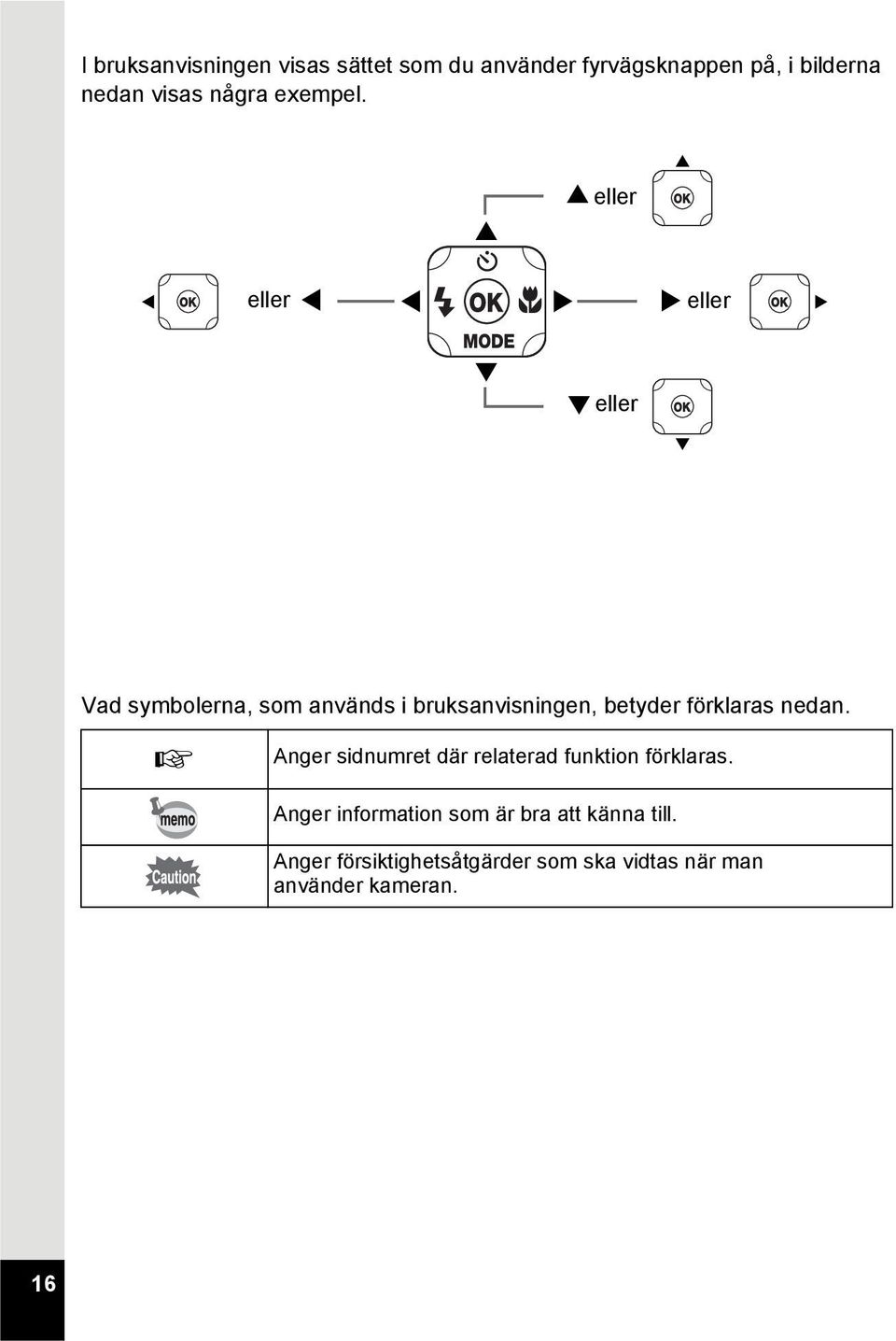 2 2eller 2 4 eller 4 4 5 5eller 5 3 3eller 3 Vad symbolerna, som används i bruksanvisningen,