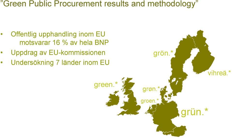 hela BNP Uppdrag av EU-kommissionen Undersökning 7