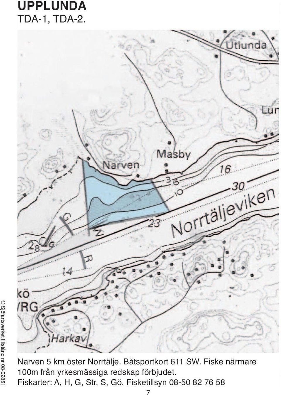 Båtsportkort 611 SW.