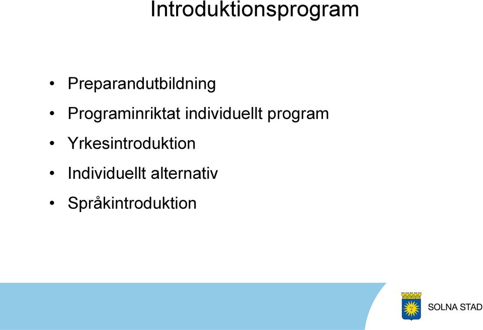 Programinriktat individuellt