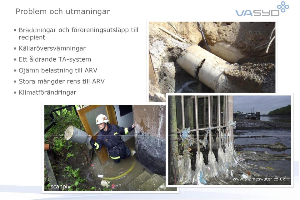 Ett åldrande TA-system Ojämn belastning till ARV Stora
