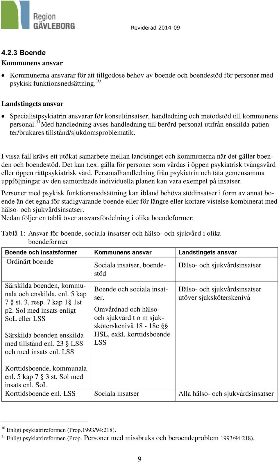 11 Med handledning avses handledning till berörd personal utifrån enskilda patienter/brukares tillstånd/sjukdomsproblematik.