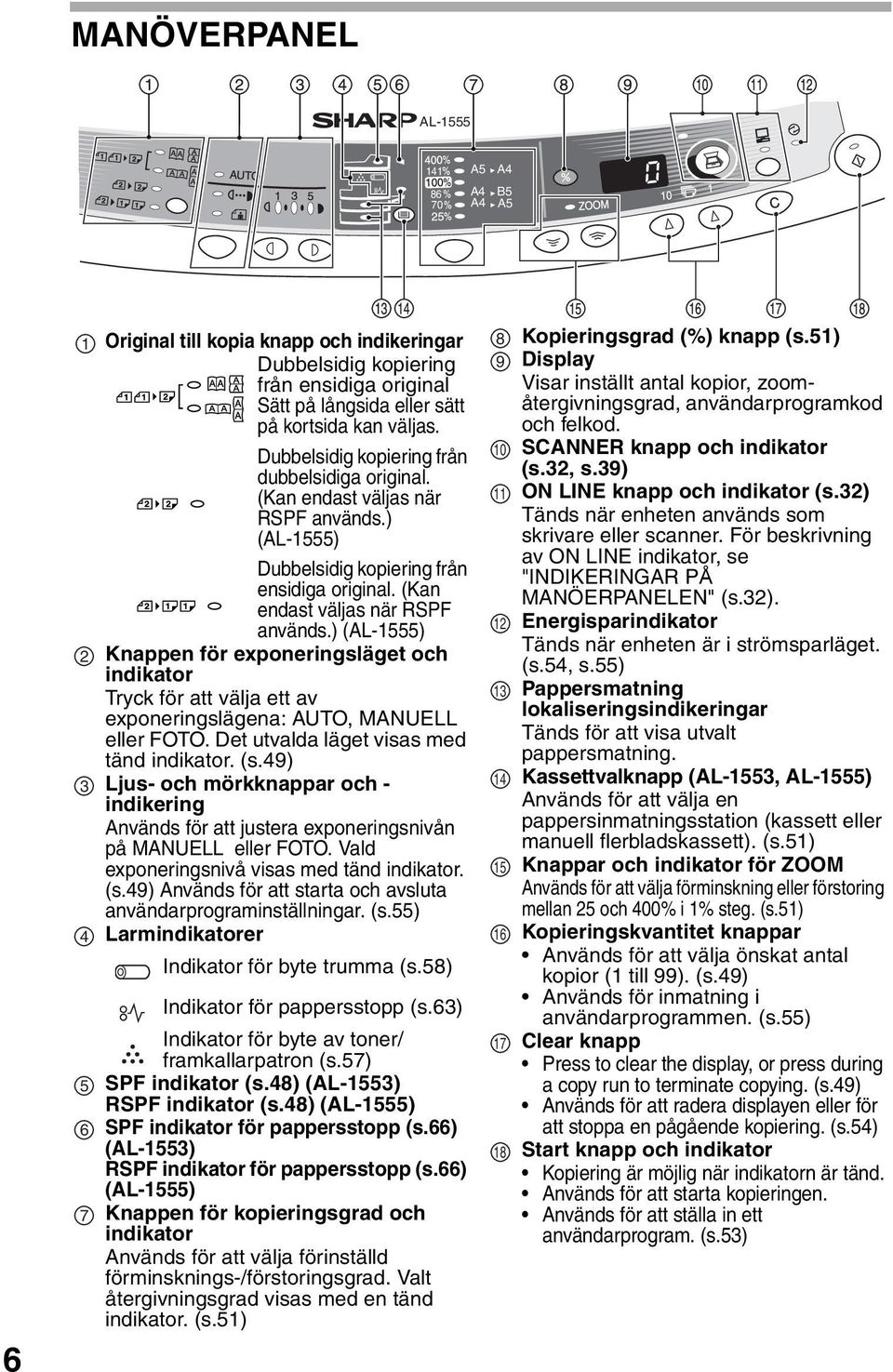 ) (AL-555) Dubbelsidig kopiering från ensidiga original. (Kan endast väljas när RSPF används.