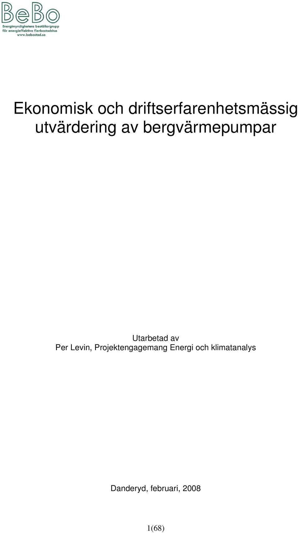 av Per Levin, Projektengagemang Energi