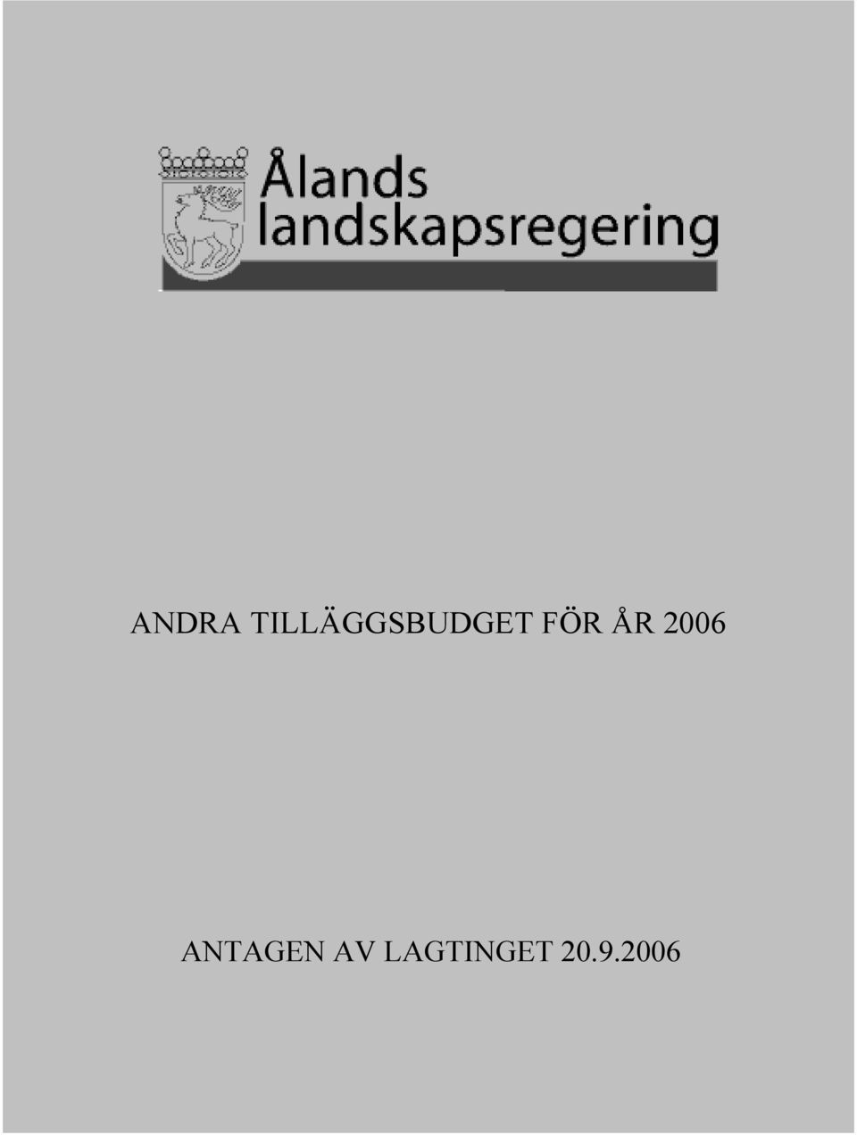 FÖR ÅR 2006