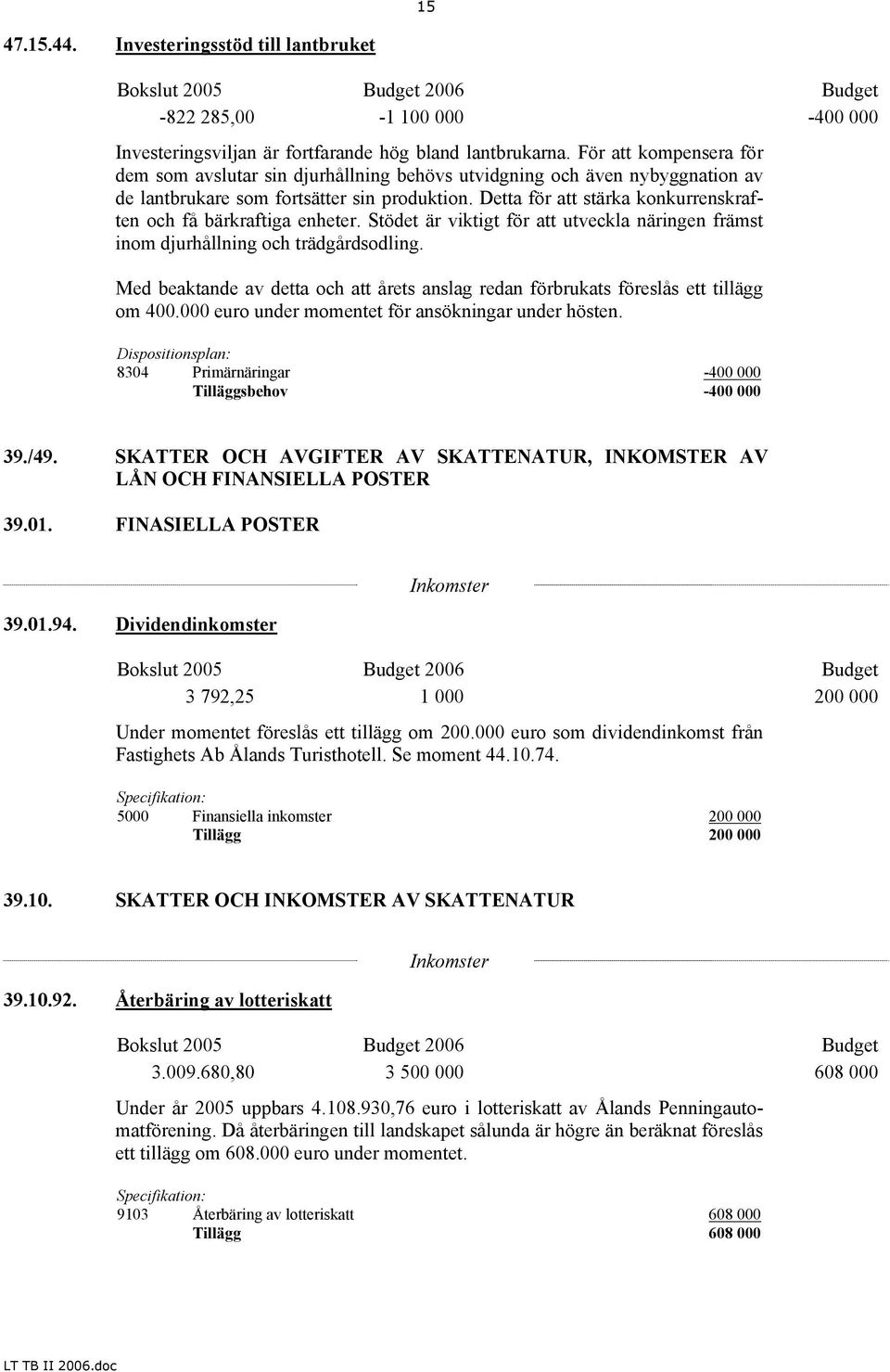 Detta för att stärka konkurrenskraften och få bärkraftiga enheter. Stödet är viktigt för att utveckla näringen främst inom djurhållning och trädgårdsodling.