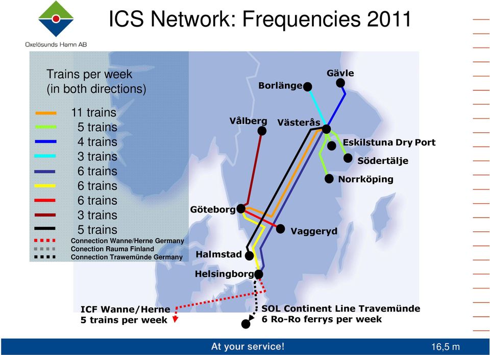 Finland Connection Trawemünde Germany Vålberg Göteborg Halmstad Helsingborg Västerås Eskilstuna Dry Port