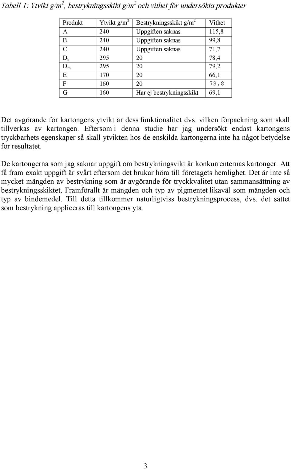 vilken förpackning som skall tillverkas av kartongen.