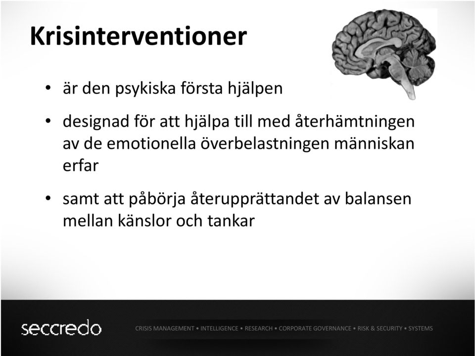 emotionella överbelastningen människan erfar samt att