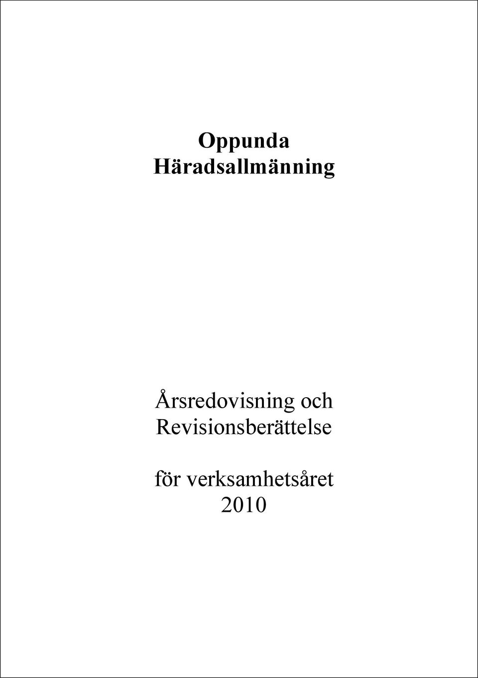 Årsredovisning och