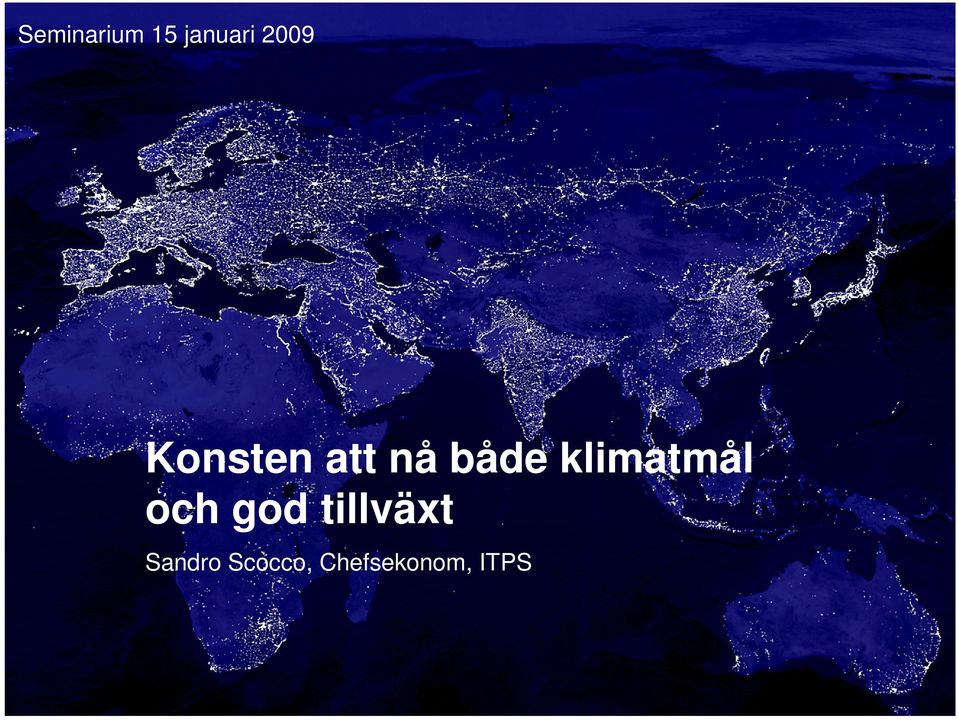 klimatmål och god tillväxt