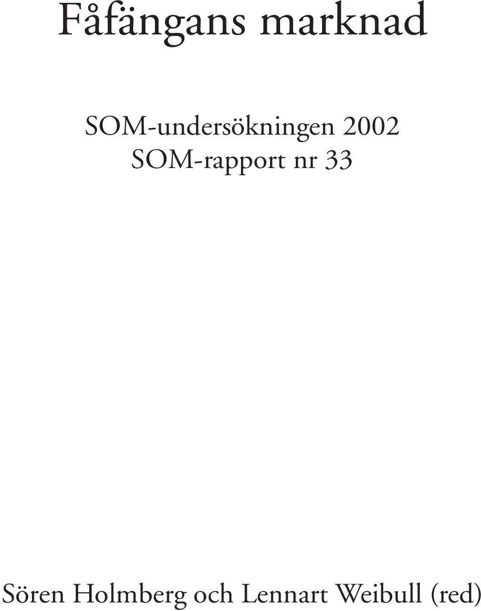 SOM-rapport nr 33 Sören